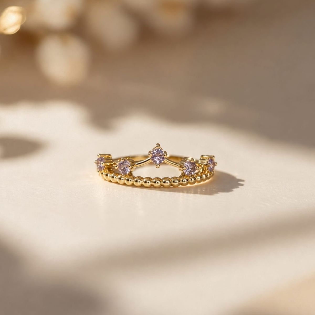 Lilac Crown Ring
