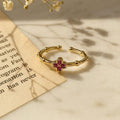 Ruby Bloom Ring