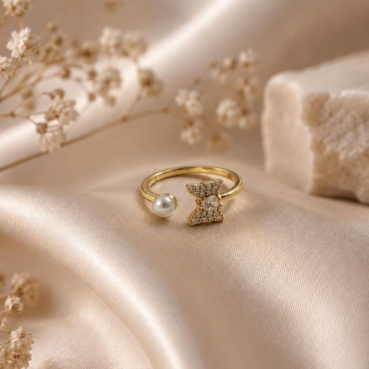 Pearl Bow Ring