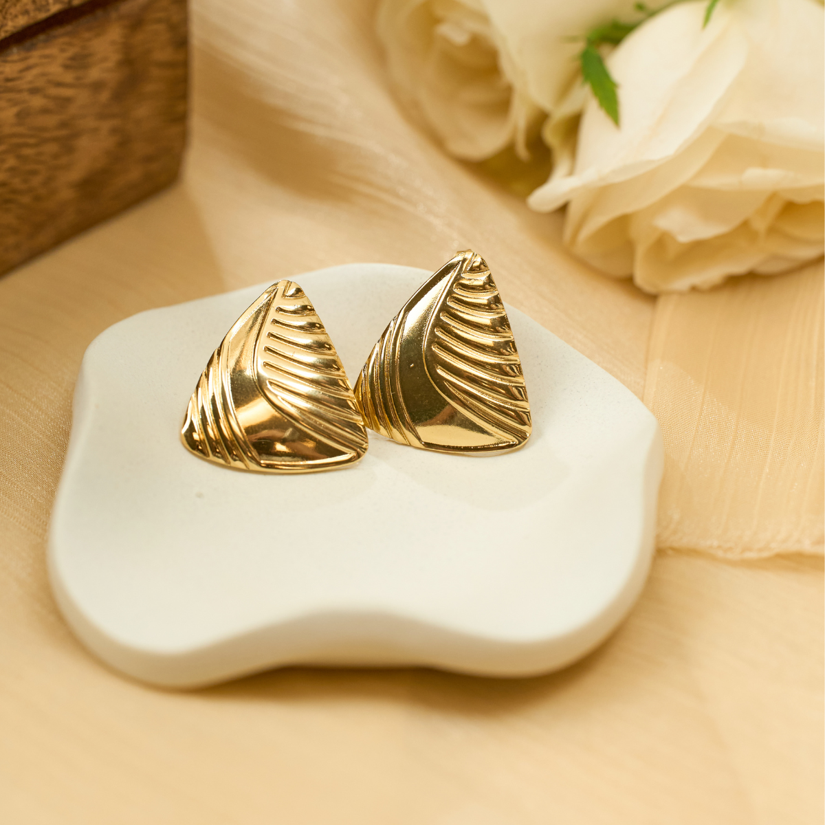 Sculpted Wave Earrings