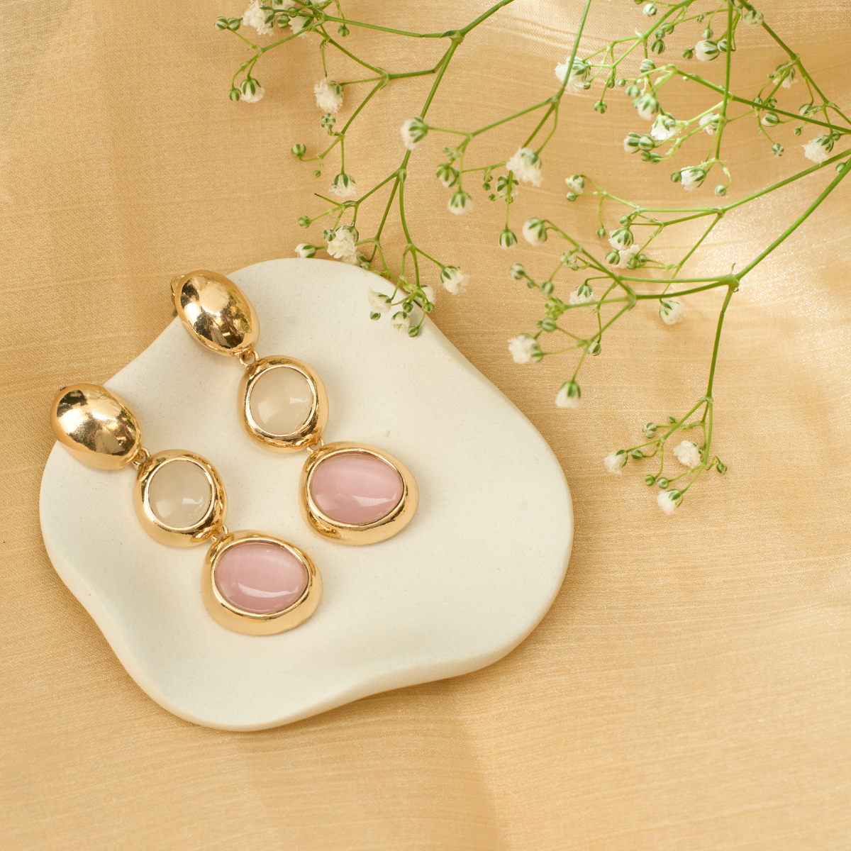 Blush Oval Drop