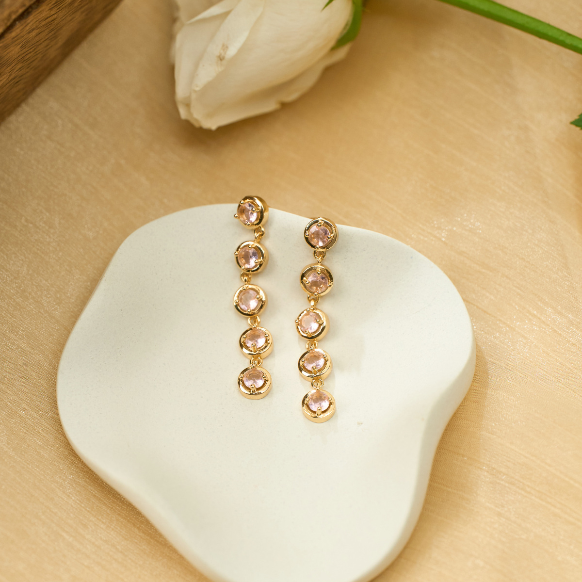 Crystal Cascade Earrings