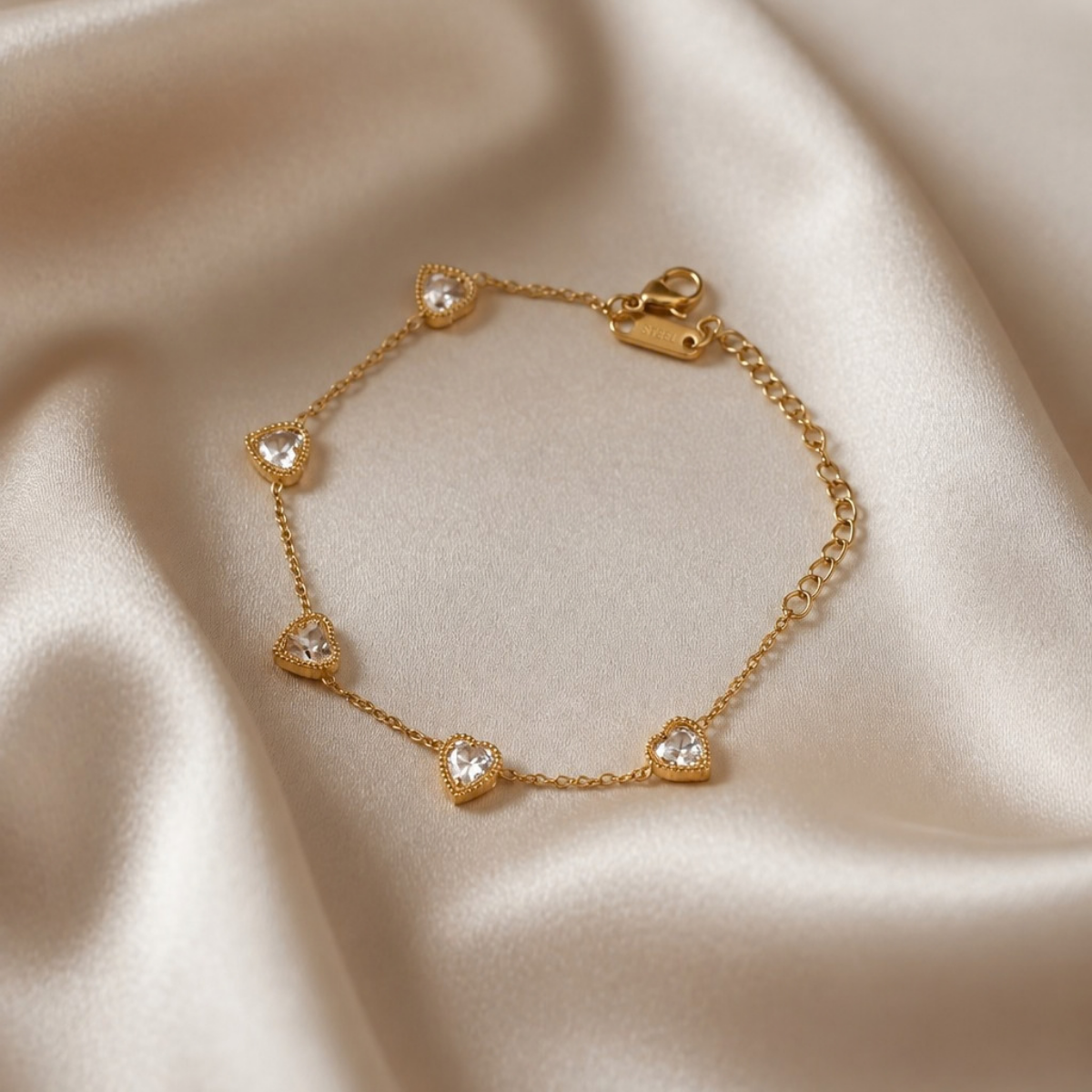 Crystal Heart Bracelet