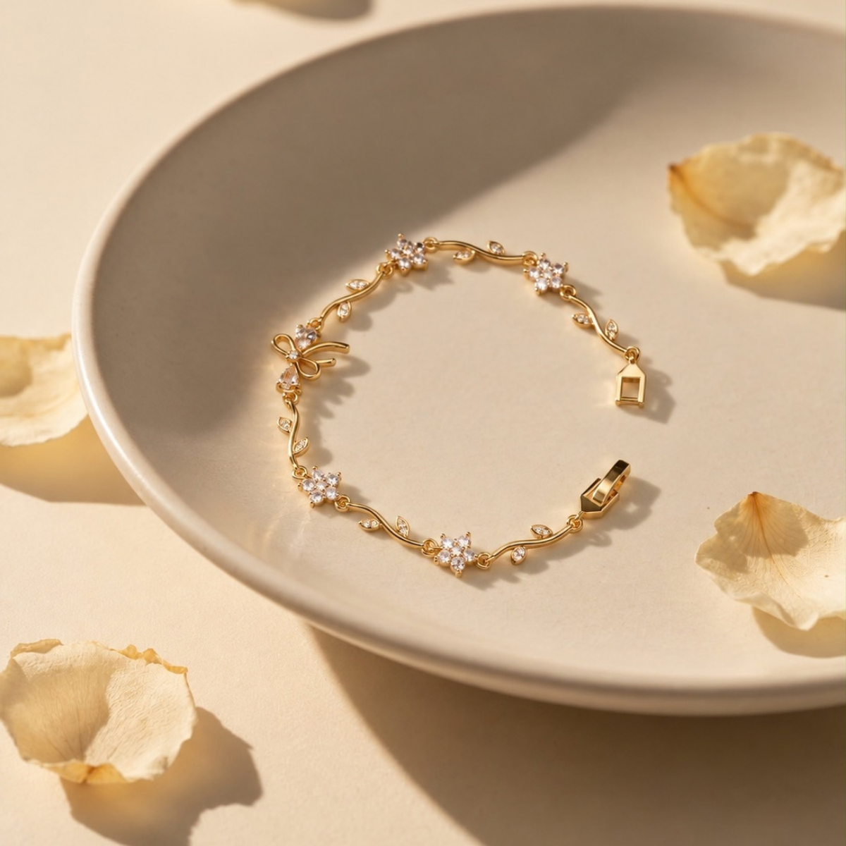 Pearl Petal Bracelet