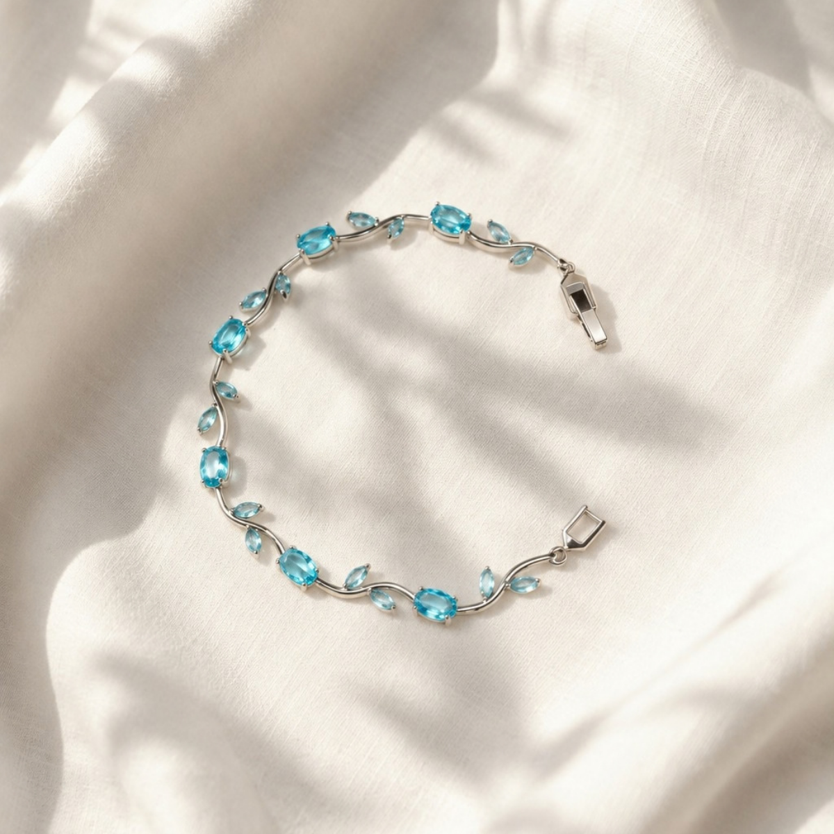 Aqua Tulip Bracelet