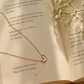 Amore Heart Necklace- White