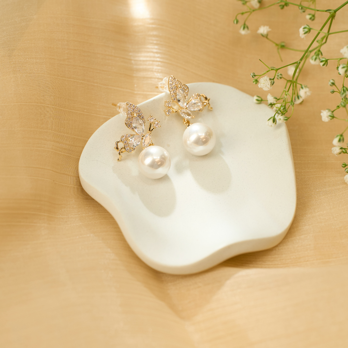 Pearl Bloom Drops Earrings